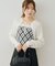 【continuer】フェイクファー付キャミ&ボレロニットセット