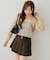 【continuer】フェイクファー付キャミ&ボレロニットセット