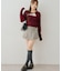 【continuer】フェイクファー付キャミ&ボレロニットセット