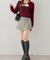 【continuer】フェイクファー付キャミ&ボレロニットセット