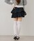 【continuer】２段プリーツミニスカート
