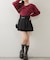 【continuer】ハイウエストビット付ミニスカート