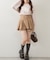 【continuer】ハイウエストビット付ミニスカート