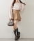 【continuer】ハイウエストビット付ミニスカート