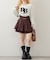 【continuer】ハイウエストビット付ミニスカート