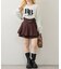 【continuer】ハイウエストビット付ミニスカート
