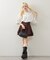 【continuer】ハイウエストビット付ミニスカート