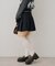 【continuer】チャーム付プリーツミニスカート