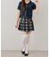 【continuer】チャーム付プリーツミニスカート