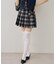 【continuer】チャーム付プリーツミニスカート