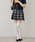 【continuer】チャーム付プリーツミニスカート