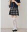 【continuer】チャーム付プリーツミニスカート