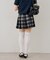 【continuer】チャーム付プリーツミニスカート
