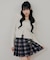 【continuer】チャーム付プリーツミニスカート