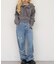 【continuer】【サイズ展開あり】リボンビジューチャーム付きワイドパンツ