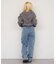 【continuer】【サイズ展開あり】リボンビジューチャーム付きワイドパンツ