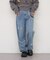 【continuer】【サイズ展開あり】リボンビジューチャーム付きワイドパンツ