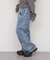 【continuer】【サイズ展開あり】リボンビジューチャーム付きワイドパンツ