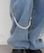 【continuer】【サイズ展開あり】リボンビジューチャーム付きワイドパンツ