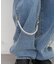 【continuer】【サイズ展開あり】リボンビジューチャーム付きワイドパンツ