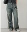 【continuer】【サイズ展開あり】リボンビジューチャーム付きワイドパンツ