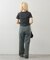 【continuer】【サイズ展開あり】リボンビジューチャーム付きワイドパンツ