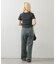 【continuer】【サイズ展開あり】リボンビジューチャーム付きワイドパンツ