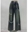 【continuer】【サイズ展開あり】リボンビジューチャーム付きワイドパンツ