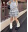 【continuer】【セットアップ対応可】ラインダンボールフリルスカート
