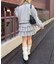 【continuer】【セットアップ対応可】ラインダンボールフリルスカート