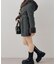 【continuer】フェイクファーフード付きミドルコート