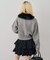 【continuer】フェイクファー衿カーディガン