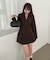 【continuer】【セットアップ対応可】バックレースアップショートジャケット