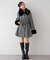 【continuer】フェイクファー付2wayミドルコート