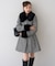 【continuer】フェイクファー付2wayミドルコート
