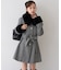 【continuer】フェイクファー付2wayミドルコート