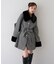 【continuer】フェイクファー付2wayミドルコート
