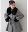 【continuer】フェイクファー付2wayミドルコート