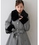 【continuer】フェイクファー付2wayミドルコート