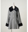 【continuer】フェイクファー付2wayミドルコート