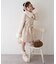 【continuer】フェイクファー付2wayミドルコート