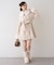 【continuer】フェイクファー付2wayミドルコート