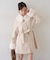 【continuer】フェイクファー付2wayミドルコート