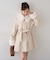 【continuer】フェイクファー付2wayミドルコート