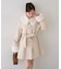 【continuer】フェイクファー付2wayミドルコート