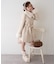 【continuer】フェイクファー付2wayミドルコート