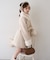 【continuer】フェイクファー付2wayミドルコート