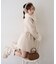 【continuer】フェイクファー付2wayミドルコート