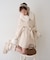 【continuer】フェイクファー付2wayミドルコート