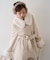【continuer】フェイクファー付2wayミドルコート